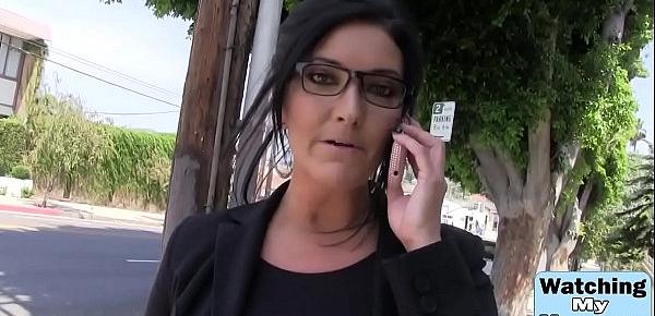 Wet cunt stretched with fat cock